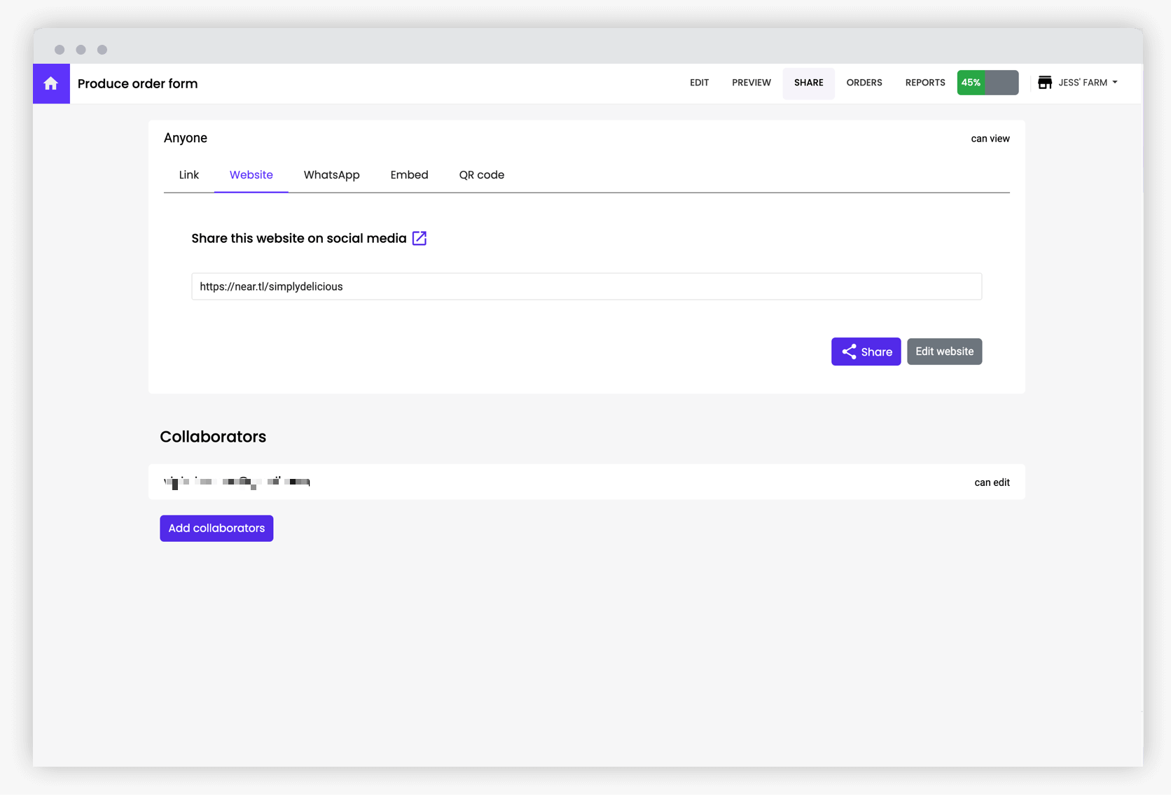 Retain and grow your fanbase by sharing your website on social media